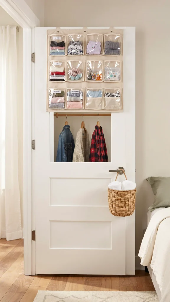 Over-the-Door Bedroom Storage