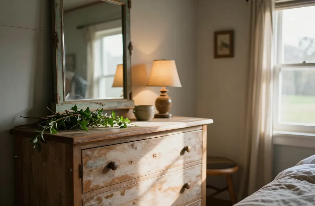 13 Farmhouse Bedroom Dresser Decor Ideas with Rustic Charm That Glow Unplanty?