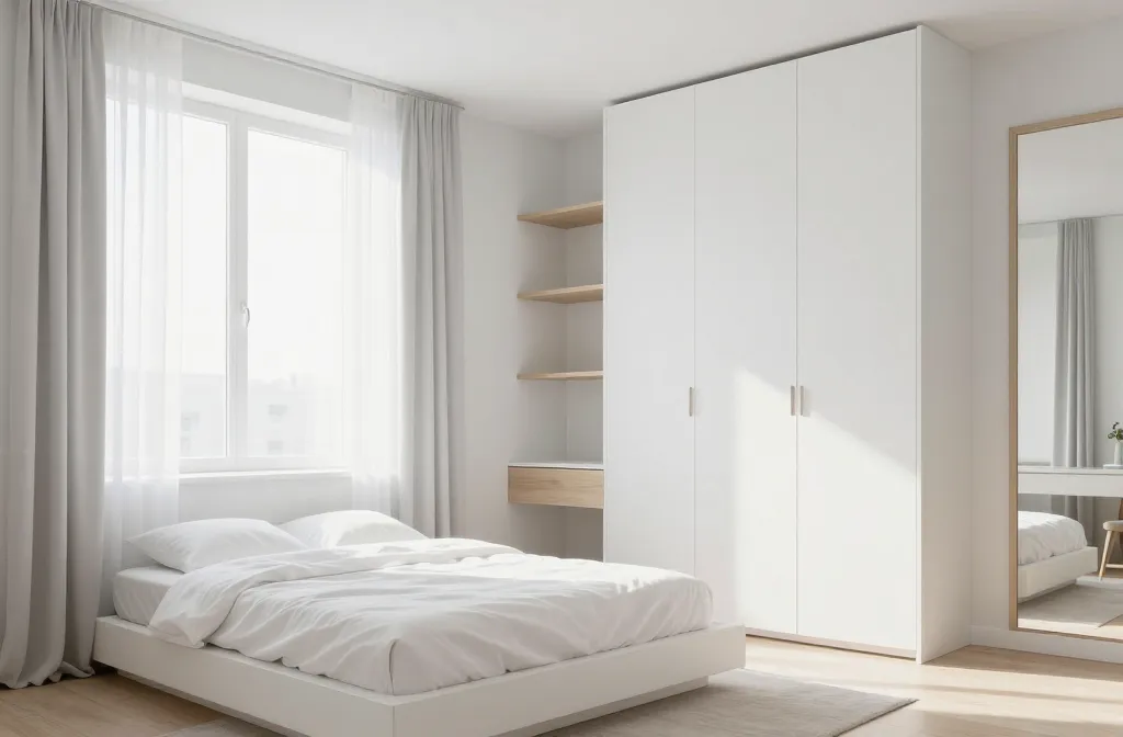 11 White Room Decor Bedroom Small Spaces Ideas for a Bright, Airy Look: Tiny Space, Big Light