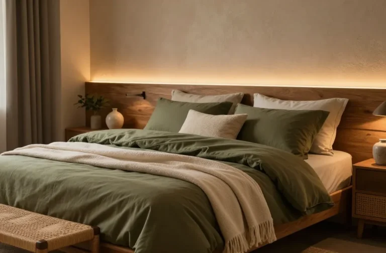 11 Olive Bedding Bedroom Ideas for a Warm Earthy Retreat: Cozy Picks