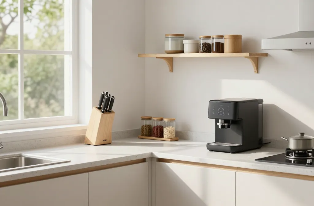 11 Small Kitchen Counter Organization Ideas That Clear the Clutter: Tiny Space Hacks