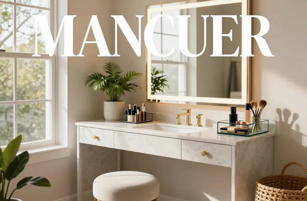 11 Bathroom Vanity with Makeup Area Ideas for a Beautiful Setup: Chic Hacks