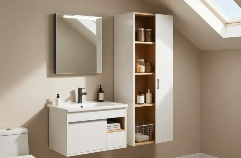 11 Small Bathroom Storage Ideas on a Budget That Actually Look Good]