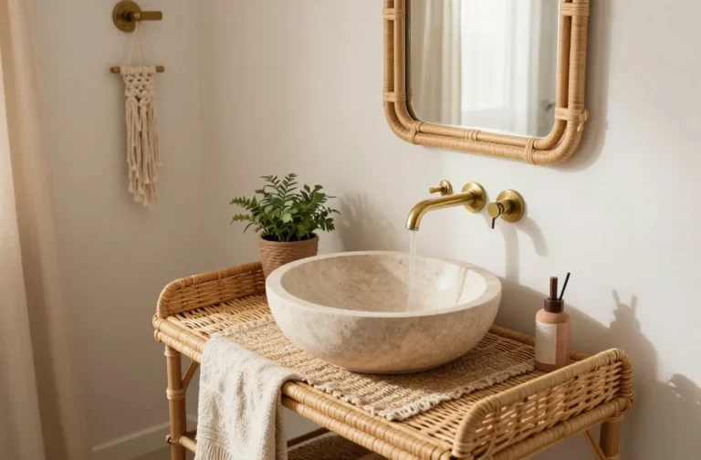 15 Boho Half Bathroom Ideas for a Warm and Relaxed Look: Cozy Vibes Unleashed