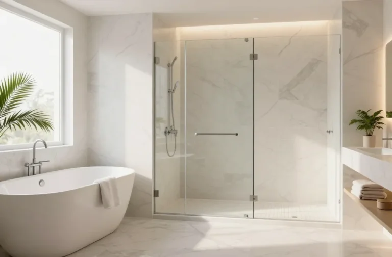 14 Bathroom Tile Ideas Shower Tub Surround Half Walls to Inspire Your Remodel: Fresh Looks Below