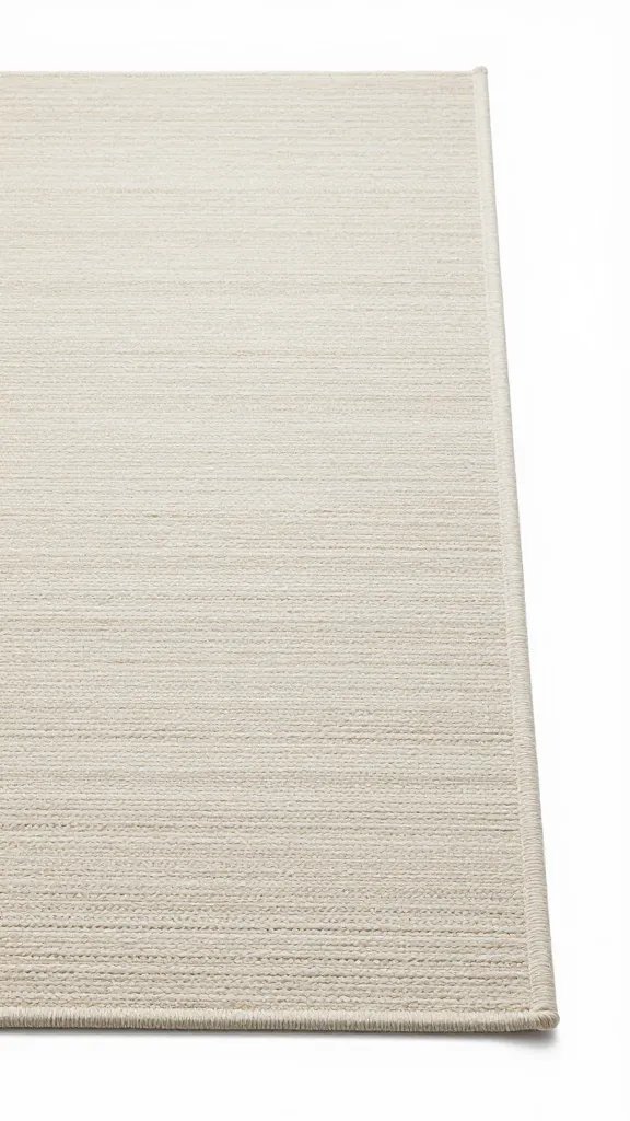 small area rug edge anchoring a corner shot