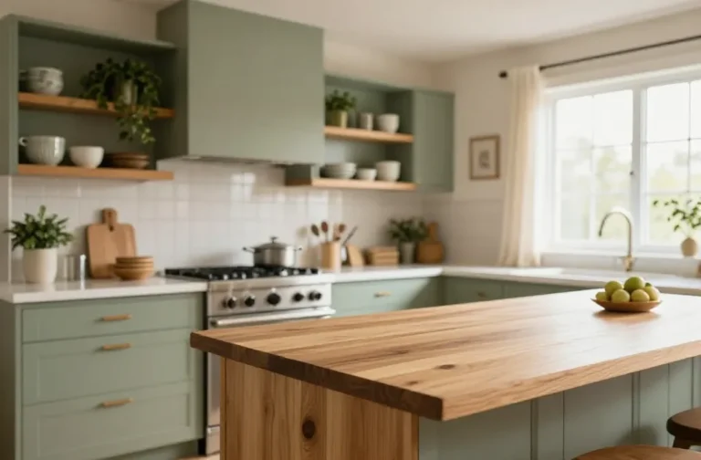 12 Green and Wood Kitchen Ideas for Your Cozy Home